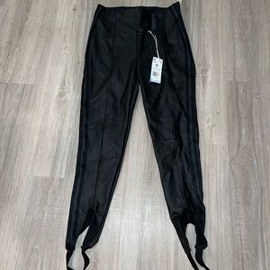 Adidas leather leggings